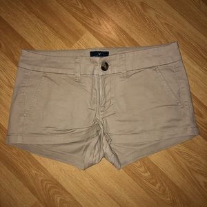 American Eagle Stretch Khaki Shorts